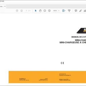 Case 410 420 430 440 440CT MINI-CHARGEUSE MINI-CHARGEUSE À CHENILLES MANUEL DE L’UTILISATEUR 87643455 - PDF DOWNLOAD (French)