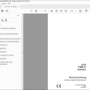 Case 521F TIER IV Radlader Betriebsanleitung 84492561 - PDF DOWNLOAD (German)