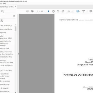 Case 521G Chargeur sur roues MANUEL DE L’UTILISATEUR 51418664 - PDF DOWNLOAD (French)