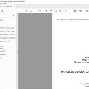 Case 521G Stage IV Chargeur sur roues MANUEL DE L’UTILISATEUR 47932148 - PDF DOWNLOAD (French)