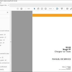 Case 521G Stage IV Chargeur sur roues MANUEL DE SERVICE 51428205 - PDF DOWNLOAD (French)