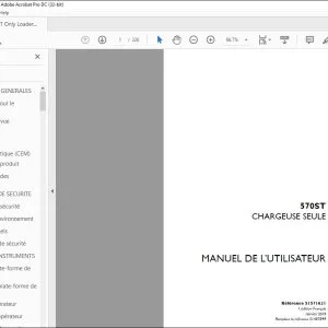 Case 570ST CHARGEUSE SEULE MANUEL DE L’UTILISATEUR 51571631 - PDF DOWNLOAD (French)