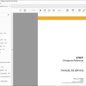 Case 570ST Chargeuse-Pelleteuse MANUEL DE SERVICE 51590710 - PDF DOWNLOAD (French)