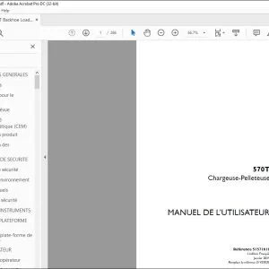 Case 570T Chargeuse-Pelleteuse MANUEL DE L’UTILISATEUR 51571618 - PDF DOWNLOAD (French)