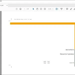 Case 580 SUPER K Manuel de l’opérateur 9-22161 - PDF DOWNLOAD (French)