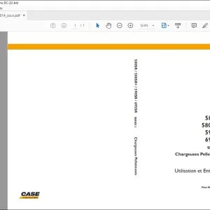 Case 580SR 580SR+ 580SR 695SR Series 3 UTILISATION ET ENTRETIEN 87677814 - PDF DOWNLOAD (French)