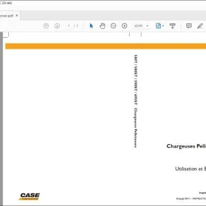 Case 580T 580ST 590ST 695ST Chargeuses pelleteuses Utilisation et Entretien 84392821 - PDF DOWNLOAD (French)