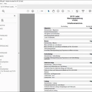 Case 621D Lader Wartungsanleitung 6-42962 - PDF DOWNLOAD (German)