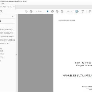 Case 621F - 721F Tier 2 Chargeur sur roues MANUEL DE L’UTILISATEUR 47558870 - PDF DOWNLOAD (French)