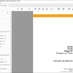 Case 621G 721G Stage IV Chargeur sur roues MANUEL DE SERVICE 48082195 - PDF DOWNLOAD (French)