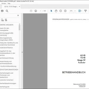 Case 621G 721G Stage IV Radlader BETRIEBSHANDBUCH 51418836 - PDF DOWNLOAD (German)