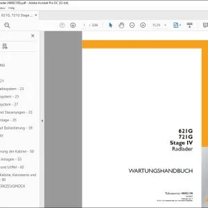 Case 621G 721G Stage IV Radlader WARTUNGSHANDBUCH 48082198 - PDF DOWNLOAD (German)