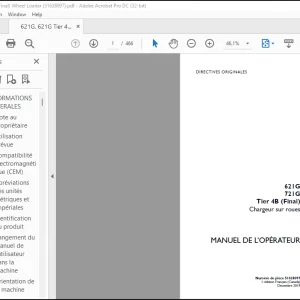 Case 621G 721G Tier 4B (Final) Chargeuse sur roues MANUEL DE L’OPÉRATEUR 51638097 -PDF DOWNLOAD (FRENCH)