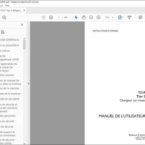 Case 721F Tier 3 Chargeur sur roues MANUEL DE L’UTILISATEUR 51422024 - PDF DOWNLOAD (French)