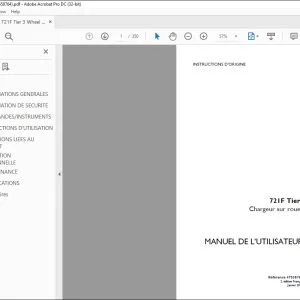 Case 721F Tier3 Chargeur sur roues MANUEL DE L’UTILISATEUR 47558764 - PDF DOWNLOAD (French)