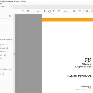 Case 721G 821G Stage V Chargeur sur roues MANUEL DE SERVICE 51632386 - PDF DOWNLOAD (French)