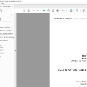 Case 821F 921F Chargeur sur roues MANUEL DE L’UTILISATEUR 47687663 - PDF DOWNLOAD (French)