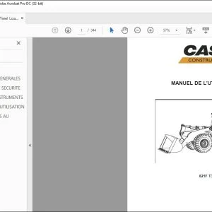 Case 821F T3 Tier4B MANUEL DE L'UTILISATEUR 47389771 - PDF DOWNLOAD (French)