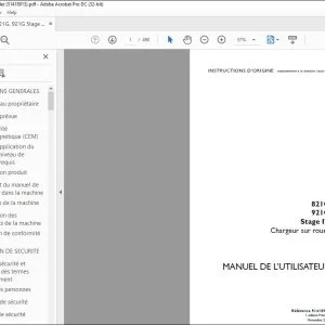 Case 821G 921G Stage IV Chargeur sur roues MANUEL DE L’UTILISATEUR 51418913 - PDF DOWNLOAD (French)