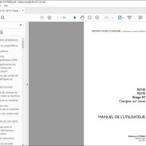 Case 821G 921G Stage IV Chargeur sur roues MANUEL DE L’UTILISATEUR 51576060 - PDF DOWNLOAD (French)