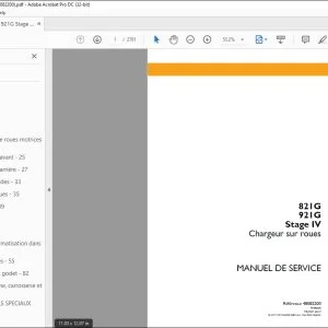 Case 821G 921G Stage IV Chargeur sur roues MANUEL DE SERVICE 48082200 - PDF DOWNLOAD (French)