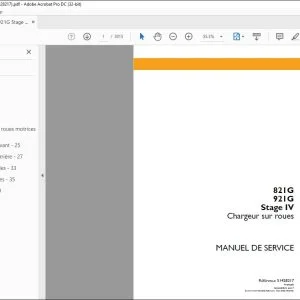 Case 821G 921G Stage IV Chargeur sur roues MANUEL DE SERVICE 51428217 - PDF DOWNLOAD (French)