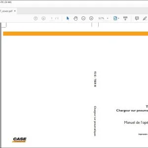 Case 921E TIER III Chargeur sur pneumatiques Manuel de l’opérateur 84266597 - PDF DOWNLOAD (French)