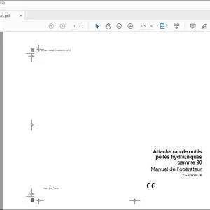 Case Attache rapide outils pelles hydrauliques gamme 90 Manuel de l’opérateur Cre 6-23320 - PDF DOWNLOAD (French)