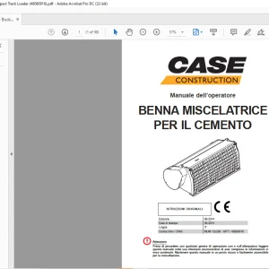Case BENNA MISCELATRICE PER IL CEMENTO Manuale dell’operatore 48080916 - PDF DOWNLOAD (Italian)