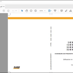 Case CHARGEURS SUR PNEUMATIQUES MIDI 21E Series 3 121E Series 3 221E Series 3 321E Series 3 Utilisation et entretien(84279966)-PDF DOWNLOAD (French)
