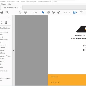 Case CHARGEUSE-PELLETEUSE 580M 580 SUPER M 580 SUPER M+ 590 SUPER M 590 SUPER M+ SÉRIE 3 MANUEL DE L'OPÉRATEUR(87657944 FC) - PDF DOWNLOAD (French)