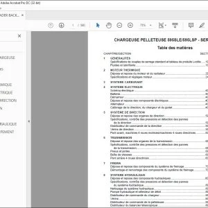 Case CHARGEUSE PELLETEUSE 595SLE 595LSP SERVICE MANUAL - PDF DOWNLOAD (French)