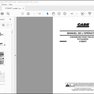 Case CHARGEUSE POUR TRAVAUX PAYSAGERS 570MXT MANUEL DE L’OPÉRATEUR (87612259 FC) - PDF DOWNLOAD(French)