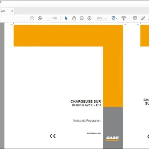 Case CHARGEUSE SUR ROUES 621E Notice de Reparation 87723032 - PDF DOWNLOAD (French)