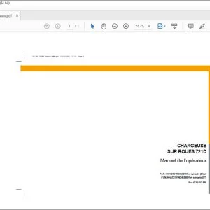 Case CHARGEUSE SUR ROUES 721D Manuel de l’opérateur 6-35102 - PDF DOWNLOAD (French)