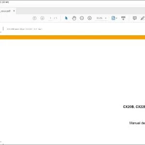 Case CX20B CX22B CX27B MANUEL DE L'OPERATEUR 6-83362 - PDF DOWNLOAD (French)
