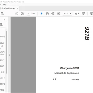 Case Chargeuse 921B Manuel de l’opérateur 9-26594 -PDF DOWNLOAD (FRENCH)