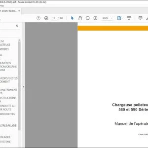 Case Chargeuse pelleteuse 580 et 590 Série M Manuel de l’opérateur 6-31620 - PDF DOWNLOAD (French)