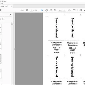 Case Chargeuses Compactes 435 445CT 445 MANUEL DE REPARATION 87492111 - PDF DOWNLOAD (French)