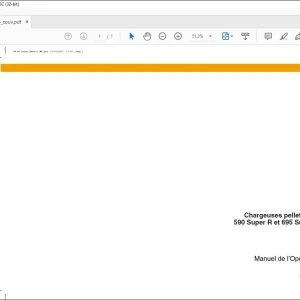 Case Chargeuses pelleteuses 590 Super R et 695 Super R Tier 3 Utilisation et Entretien 87534534 - PDF DOWNLOAD (French)