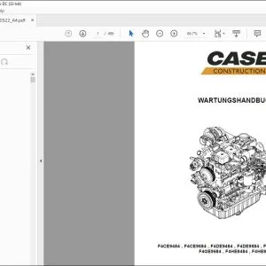 Case F4CE9484 F4CE9684 F4DE9484 F4DE9684 F4DE9687 F4GE9484 F4GE9684 F4HE9484 F4HE9684 WARTUNGSHANDBUCH - PDF DOWNLOAD (German)