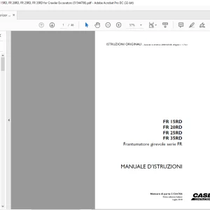 Case FR 15RD FR 20RD FR 25RD FR 35RD Frantumatore girevole serie FR MANUALE D’ISTRUZIONI 51544706 - PDF DOWNLOAD (Itlalian)