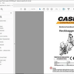 Case Heckbagger Bedienerhandbuch 51567605 - PDF DOWNLOAD (German)