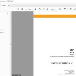 Case ISM Tier 4 Motor WARTUNGSHANDBUCH 47632297 - PDF DOWNLOAD (German)