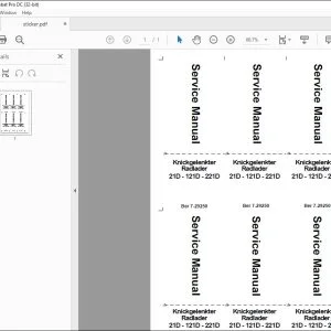 Case Knickgelenkter Radlader 21D 121D 221D Service Manual 7-29250 - PDF DOWNLOAD (German)