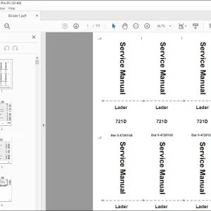 Case Lader 721D Service Manual 6-47281GE - PDF DOWNLOAD (German)