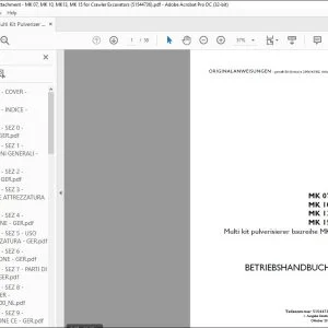 Case MK 07 MK 10 MK 13 MK 15 Multi kit pulverisierer baureihe MK BETRIEBSHANDBUCH 51544736 - PDF DOWNLOAD (German)
