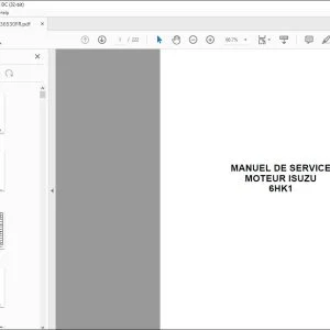 Case MOTEUR ISUZU 6HK1 Service Manuel 9-36530 - PDF DOWNLOAD (French)