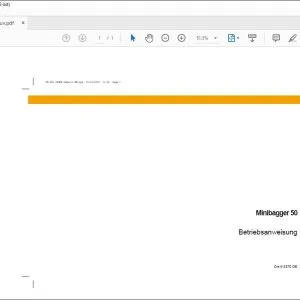 Case Minibagger 50 Betriebsanweisung Cre 6-3370 - PDF DOWNLOAD (German)