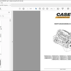 Case NEF Engines Wartungshandbuch 84392437 - PDF DOWNLOAD (German)